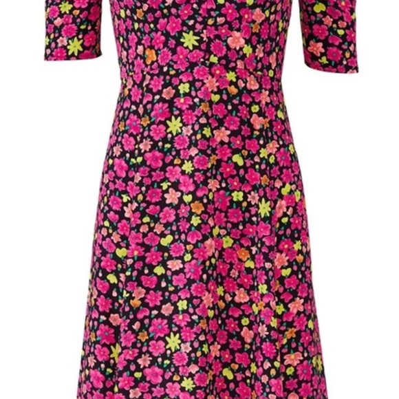 kate spade Dresses & Skirts - Kate Spade Vibrant Pink Floral Long Sleeve Dress